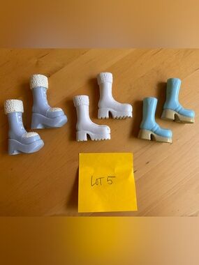 BRATZ Doll Boots Shoes 3 Pairs Heel and Platform - Accessory Lot 5